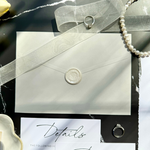 Load image into Gallery viewer, Wedding invitation set with a Classic design, wax seal, ash gray invitation envelope, RSVP, and details card-IS-045
