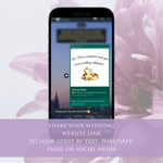 Load image into Gallery viewer, Digital Wedding Invitation &amp; RSVP - Mini Wedding Website - Tropical - Modern - Personalised Electronic Mobile Invite-WWS-010
