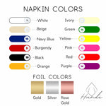 Load image into Gallery viewer, Personalized Napkin with Luxury Design for Wedding - NPKN-01
