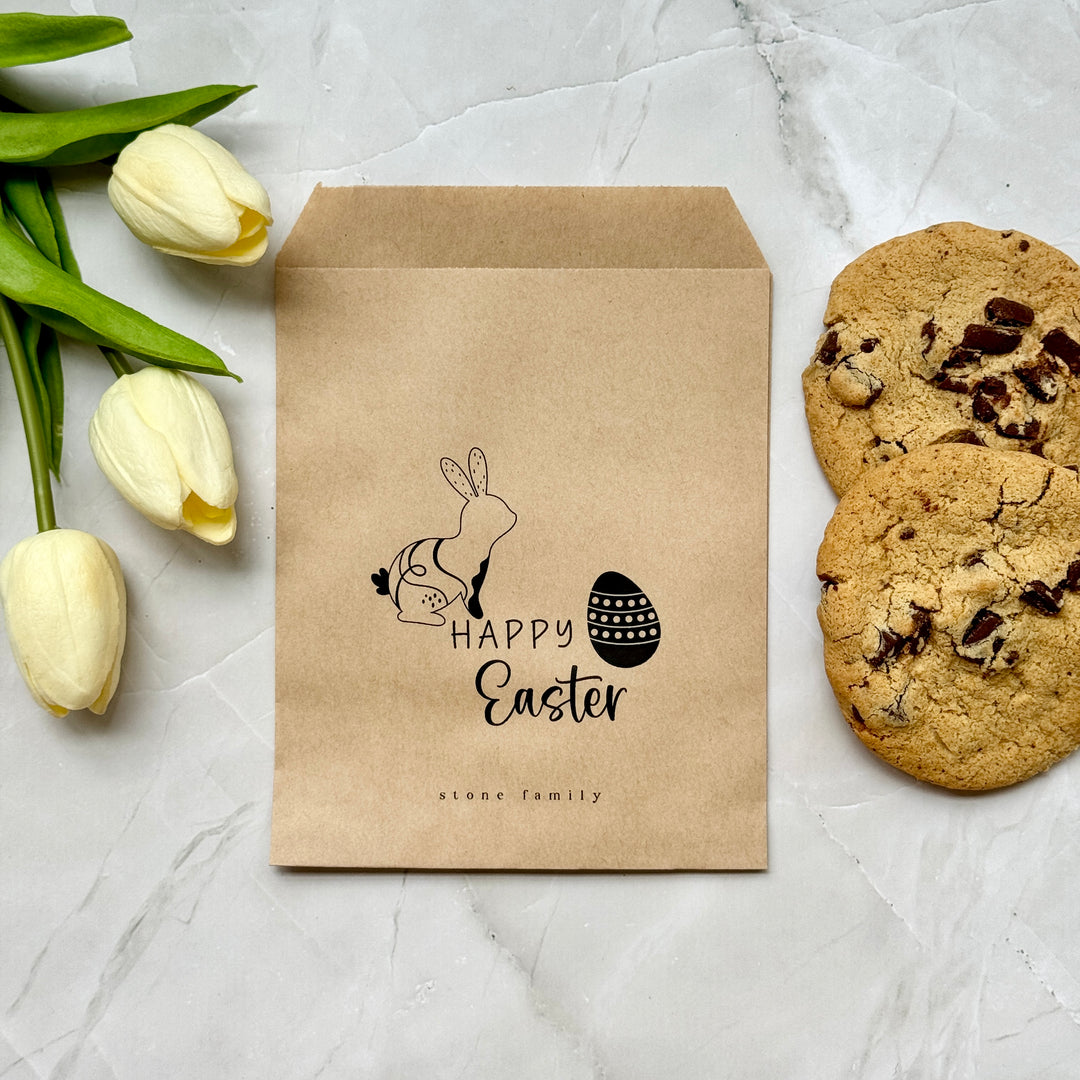 Happy Easter Cookie Bag, Easter Celebration Favor Bag, Easter Gift Favor Bag, Cookie Bag - BAG-001