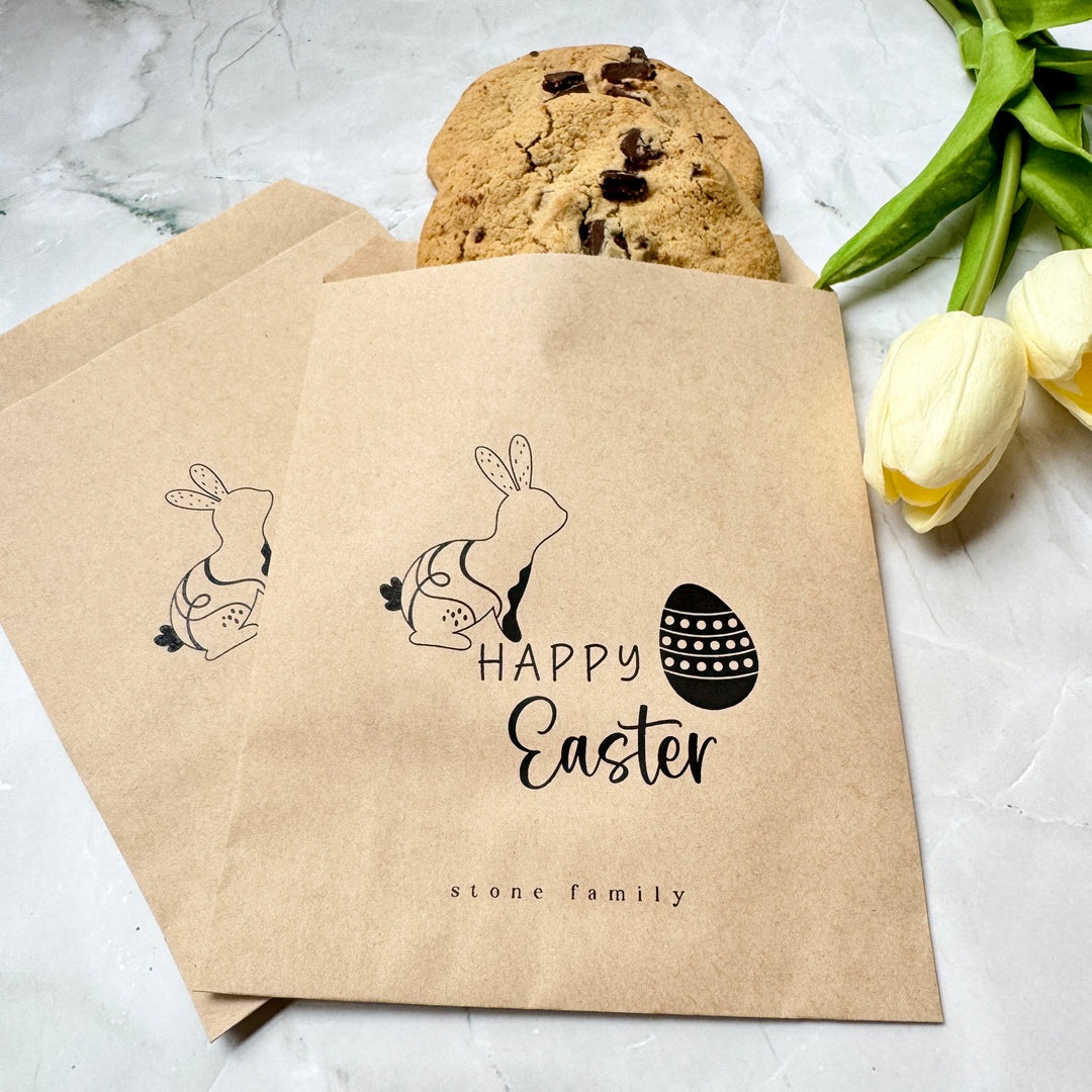 Happy Easter Cookie Bag, Easter Celebration Favor Bag, Easter Gift Favor Bag, Cookie Bag - BAG-001