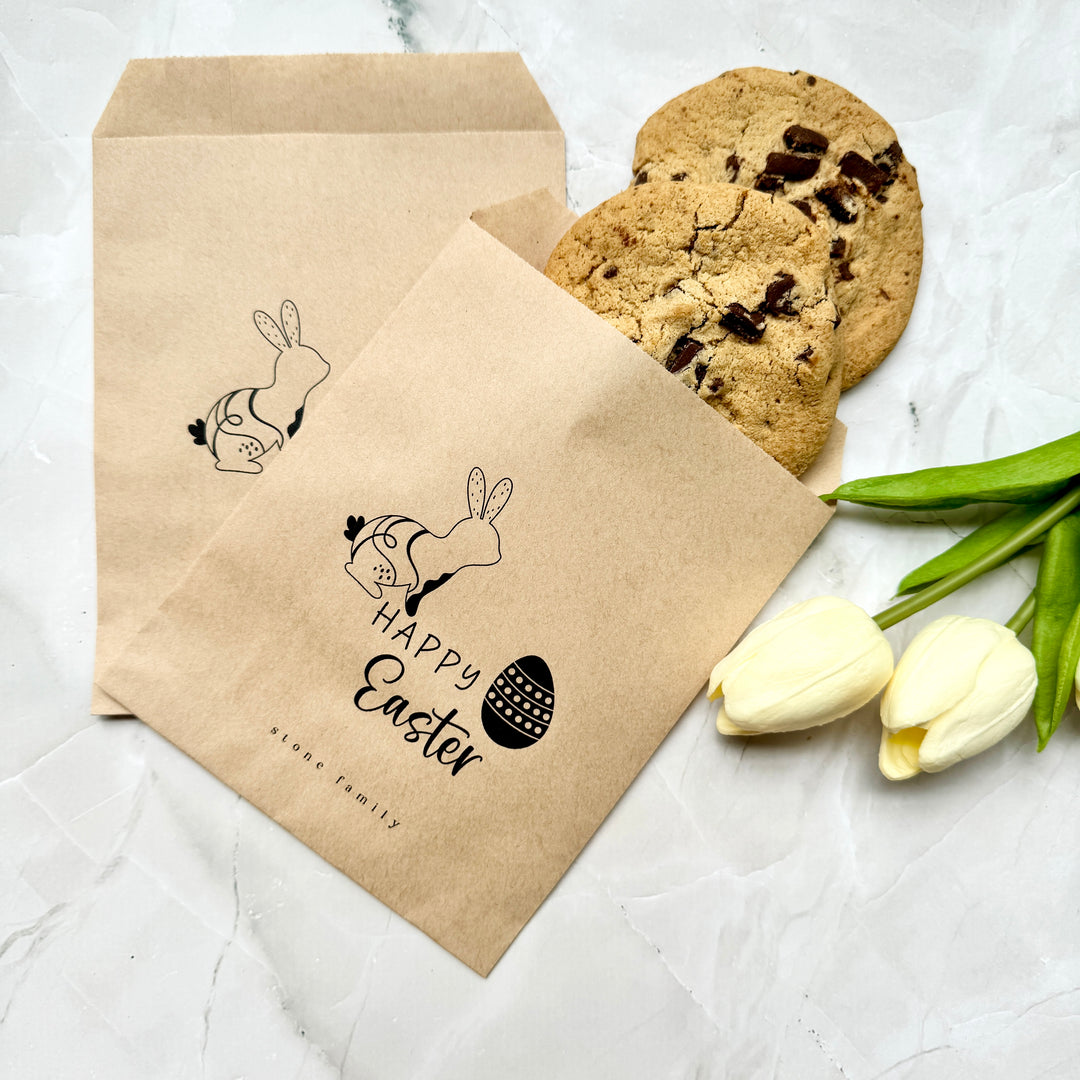 Happy Easter Cookie Bag, Easter Celebration Favor Bag, Easter Gift Favor Bag, Cookie Bag - BAG-001