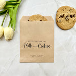 Load image into Gallery viewer, Better together like Milk and Cookies Bag, Wedding Cookie Bag, Anniversary Celebration Personalized Favor Bag, Party Gift Favor Bag - BAG-006
