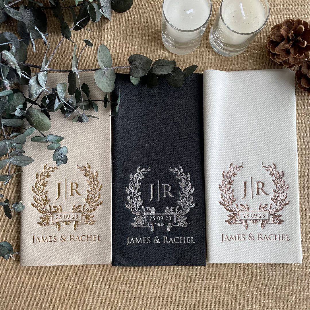 Personalized Napkin with Luxury Design for Wedding - NPKN-01