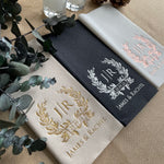 Load image into Gallery viewer, Personalized Napkin with Luxury Design for Wedding - NPKN-01
