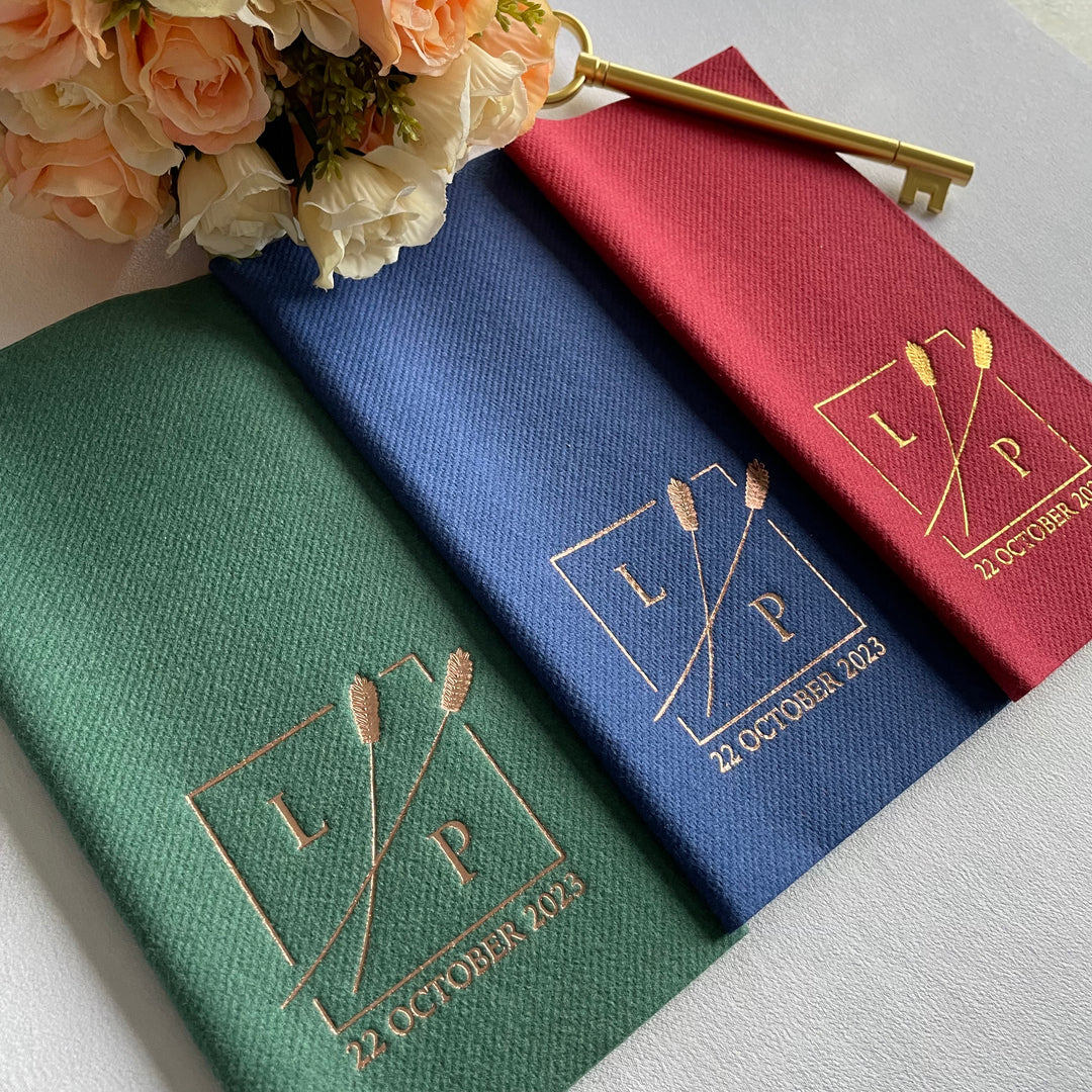 Monogrammed Napkin with Minimalist Design for Wedding - NPKN-02