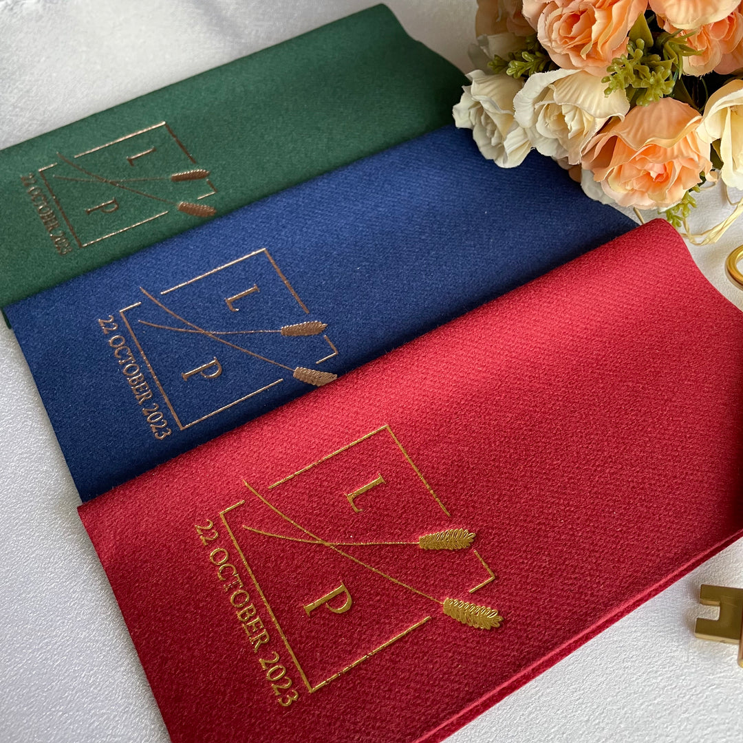 Monogrammed Napkin with Minimalist Design for Wedding - NPKN-02