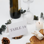 Load image into Gallery viewer, Elegant Printable Wedding Table Numbers - Modern Wedding Table Number Designs - Printable Rustic Wedding Table Numbers - TABNUM-004
