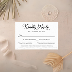 Load image into Gallery viewer, Printed RSVP Card and Envelope - RSVP-002
