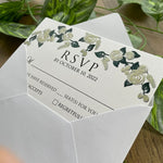 Load image into Gallery viewer, Printed RSVP Card and Envelope - RSVP-009
