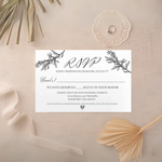 Load image into Gallery viewer, Printed RSVP Card and Envelope - RSVP-007
