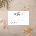 Load image into Gallery viewer, Printed RSVP Card and Envelope - RSVP-001
