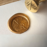 Load image into Gallery viewer, Customized Wax Seal Stamp with Monogram Options, Personalized Wedding Wax seal, Wax seal with initials - WAXSEAL001
