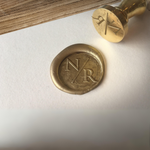 Load image into Gallery viewer, Customized Wax Seal Stamp with Monogram Options, Personalized Wedding Wax seal, Wax seal with initials - WAXSEAL001
