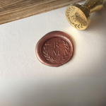 Load image into Gallery viewer, Customized Wax Seal Stamp with Monogram Options, Personalized Wedding Wax seal, Wax seal with initials - WAXSEAL001
