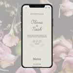 Load and play video in Gallery viewer, Digital Wedding Invitation &amp; RSVP - Mini Wedding Website - Tropical - Modern - Personalised Electronic Mobile Invite-WWS-019
