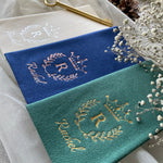 Load image into Gallery viewer, Monogrammed Cloth-Like Folded Dinner Napkins for Quinceanera and Birthday Party - NPKN-11
