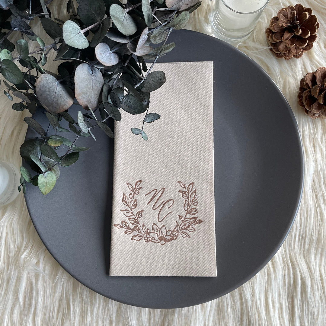 Monogrammed Dining Napkin for Special Events - NPKN-08