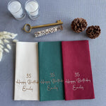 Load image into Gallery viewer, Personalized Birthday Napkins: Linen-Like Elegance for Your Celebration - NPKN-06
