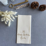 Load image into Gallery viewer, Personalized Birthday Napkins: Linen-Like Elegance for Your Celebration - NPKN-06
