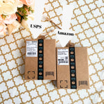 Load image into Gallery viewer, Amazon Box Ornament for Christmas Tree, Personalized Shipping Label, Mini Amazon Box Tree Decor, Gift for Amazon Lover - AMZNBOX-001
