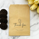 Load image into Gallery viewer, A sweet thank you Craft Favor Cookie Bag, Bridal Shower Favor Bag, Wedding Favor Bag, Cookie Bag - BAG-003
