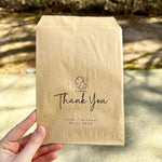 Load image into Gallery viewer, A sweet thank you Craft Favor Cookie Bag, Bridal Shower Favor Bag, Wedding Favor Bag, Cookie Bag - BAG-003
