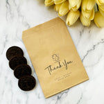 Load image into Gallery viewer, A sweet thank you Craft Favor Cookie Bag, Bridal Shower Favor Bag, Wedding Favor Bag, Cookie Bag - BAG-003
